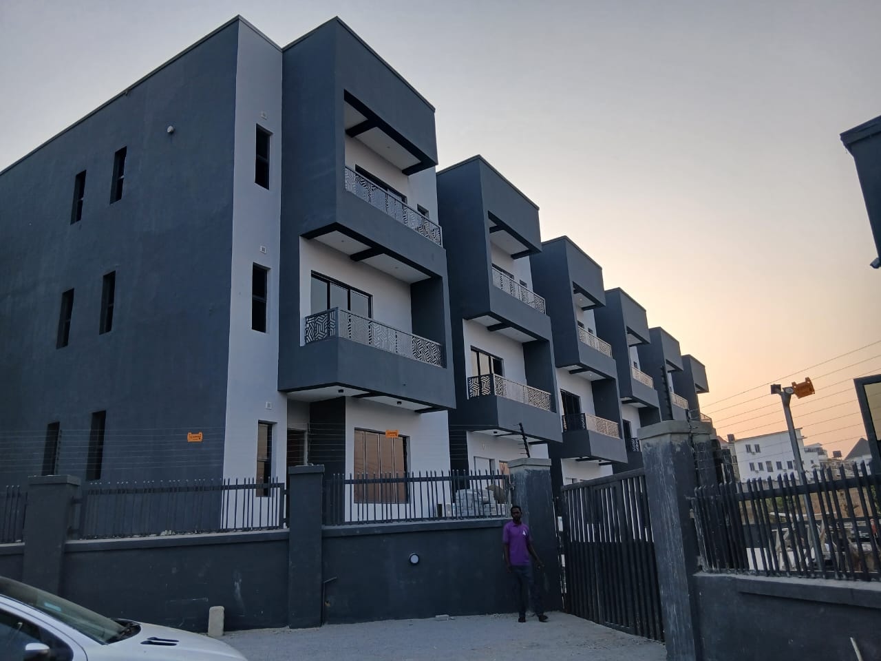 Completed premium terraced residences by Weiboro Properties in Guzape, Abuja